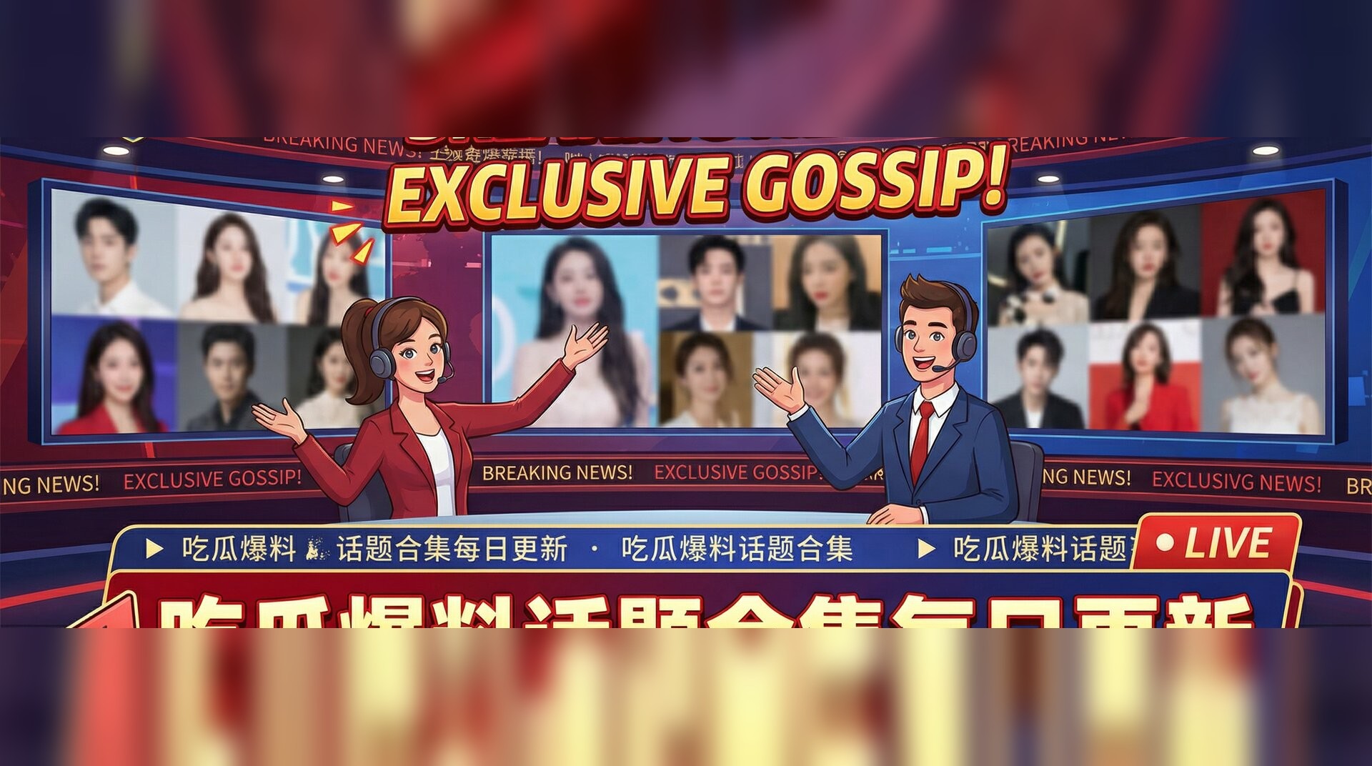 吃瓜爆料话题合集每日更新视频-娱乐圈八卦热点速递